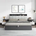 thumbnail image 3 of Juego de muebles para el hogar, cama de diseño moderno, tamaño Queen, dormitorio, Hotel, apartamento, con cajones, almacenamiento, cama King, 3 of 3