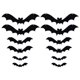 thumbnail image 1 of 12pcs simulación de murciélagos voladores colgantes horribles bats de fieltro de diseño de halloween accesorios, 1 of 5