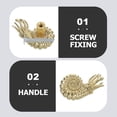 thumbnail image 3 of AURARMLET Bouton en Laiton Nautilus Doré pour Armoire et Commode 1Pcs, 3 of 8