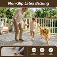 thumbnail image 6 of SIXHOME Outdoor Rugs 8'x10' Patio Rug Boho Geometric Indoor Outdoor Rugs Polypropylene Washable Non Shedding, Easy Clean, Waterproof, Durable Outdoor Carpet for Porch Balcony Deck Neutral Gray, 6 of 8