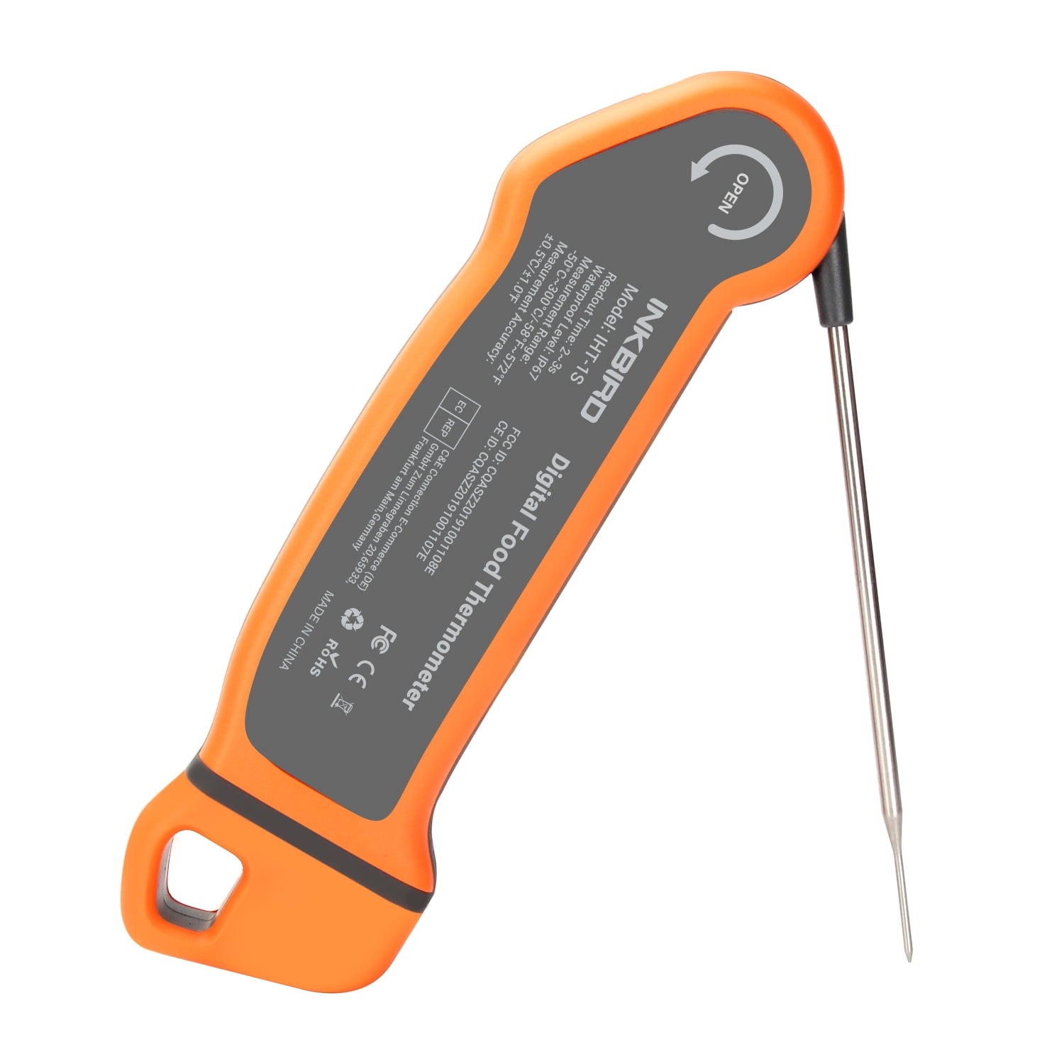 Inkbird IP67 Instant Read Thermometer + Rechargeable Kitchen Timer, Fast Reading & Adjustable Alarm for Home Cooking