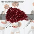 thumbnail image 6 of 24Pcs Cheerleading Pom Poms Metallic Foil Cheer Pom Poms with Plastic Handle for Adults Kids Cheerleaders Party Red, 6 of 8