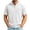 White, variant on Kixjoy Quarter Zip Pullover Men Short Sleeve Corduroy Big and Tall Stand Collar Polo Shirt Lounge Baggy Basic Shirts with Pockets, Army Green S
