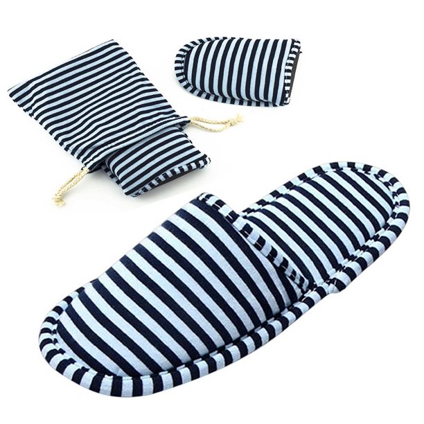 Zapatillas de viaje no desechables Sandalias portátiles Algodón Spa Zapatillas de hotel Habitación de huéspedes Zapatillas de casa interiores Zapatillas de vuelo Zapatillas de camping plegables antide