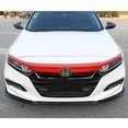 thumbnail image 6 of Xotic Tech 5pcs Red Vinyl Front Hood Grille Grill Molding Trim Sticker Decal for Honda Accord 2018 2019, 6 of 8