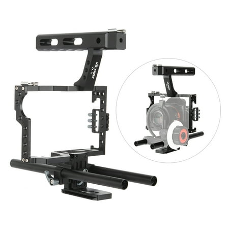 Viltrox VX-11 Aluminum Alloy Video Cage Kit Stabilizer Film Movie Making System w/ 15mm Rail Rod + Top Handle for Panasonic GH4/GH3 for Sony A7S/A7/A7R/A7RII/A7SII Mirrorless Camera