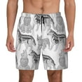 thumbnail image 2 of Picia German Shepherd Dog pattern Mens Swim Trunks with Compression Liner Stretch Beach Shorts Quick Dry with Zipper Pockets No-Chafing Board Shorts-X-Large, 2 of 9