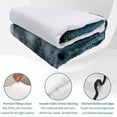 thumbnail image 4 of King Quilt Set 96''x106'', Green Forest Lightweight Summer Bedspread Coverlet Set with 2 Pillow Shams, Natural Landscape Modern Abstract Art Breathable All Season Quilt Bedding for Bedroom/Guest Room, 4 of 9