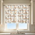 thumbnail image 4 of 2 Pack 2D Printed Kitchen Curtain 28x39 Inches, Washable Decorative Short Curtain Pair with Rod Pocket, Window Curtain for Kitchen Bedroom Bathroom, 4 of 7