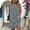 Gray, variant on Womens Cotton Dress Loose Button Down V-Neck Sleeveless Shift Dresses Casual Summer Knee Length Tank Sundress
