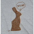 thumbnail image 2 of Mens Bite Me Chocolate Easter Bunny T Shirt Funny Sassy Candy Hilarious Tee Graphic Tees, 2 of 7