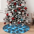 thumbnail image 5 of Lsque Bohemian Sea Turtle Print Christmas Tree Skirt, Tree Skirt with Ties or Velcro, Perfect for Holiday Decorations, Halloween, and New Year-48", 5 of 7