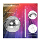 thumbnail image 5 of Vaso Esfera Bola Disco Ball Popote 600ml Fiesta Copa Espejo Belug, Plateado, 5 of 5