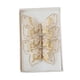 thumbnail image 4 of 3 piezas de decoraciones navideñas de mariposas con clip para chimenea, mariposas brillantes para Oro, 4 of 9