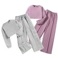 thumbnail image 3 of SNKSDGM Girls Easter Outfit Toddler Girl 6T Girls Summer Outfits Size 14-16 Children Casual Comfortable and Stylish Long Sleeved Sleepwear Set Girls Spring Outfits Size 14-16 Plus 6-7 Years, 3 of 8