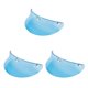 thumbnail image 1 of Visera para casco de moto Riwesomey con 3 broches Azul transparente Type1 NO1, 1 of 6