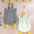 thumbnail image 4 of sunsanly Hand Towel with Hanging Loop Highly Absorbent Quick Drying Wear Resistant Cute Goose Design Kitchen Cloth Dish Towel, 4 of 8