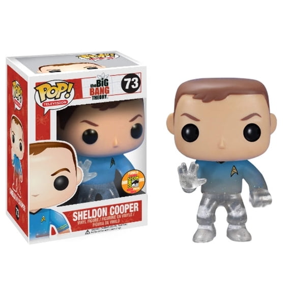 Collectible Funko POP! Television: The Big Bang Theory - Sheldon Cooper [Star Trek Transporting] (2013 SDCC 1008 PCS)(Damaged Box*) #73