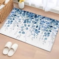 thumbnail image 3 of Eucalyptus Leaves Front Door Rugs 2x3 ft Watercolor Spring Country Blue Leaf Plant Small Rug for Entryway Non Slip Washable Bathroom Door Mat Absorbent Floor Mat for Indoor Entrance, 3 of 9
