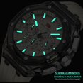 thumbnail image 4 of Men Watches,Multifunction Transparent Analog Display Silicone Strap Calendar Quartz Waterproof Trend Wrist Watches for Men, 4 of 6