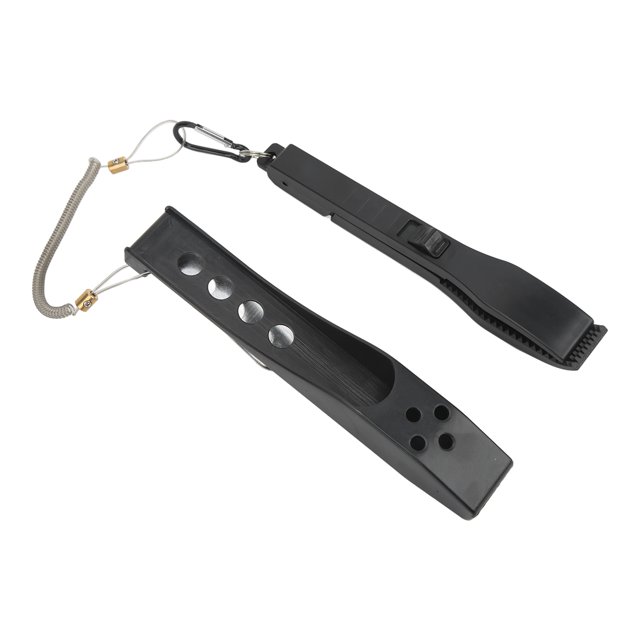 Herramienta De Soporte Para Peces, Pinza De Pesca Resistente A Caídas, Mango Cómodo Negro, Portátil De Plástico Con Cordón De Muñeca Para Agua Dulce Para Agua Salada ANGGREK Fish Holder Tool