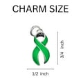 thumbnail image 2 of Big Heart Green Ribbon Key Chains, 2 of 2
