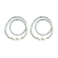 thumbnail image 1 of Strong Modern Curtain Tiebacks Decorative Weave Rope Drape Holdbacks For Home and Window Draperies Convenient Design, 1 of 6