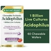 Nature’s Bounty Chewable Probiotic Acidophilus with 1 Billion Live Cultures, 60 Wafers