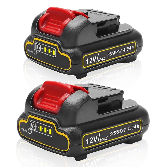 Baterías de iones de litio para herramientas Bebenrama, paquete de 2 unidades, 12 V, 4 Ah
