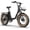 Black, variant on U05 Electric Bike for Adults, 1500W Peak Motor, 48V 13Ah Removable Battery, 28MPH, 20x4 Fat Tire City Ebike, UL2849 Certified Commuting Ebike,Black
