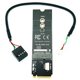 thumbnail image 2 of Tarjeta Vertical Adaptadora M.2 KEY-M una KEY /E para MóDulo de Tarjeta de Red InaláMbrica con Protocolo M.2 NGFF PCIE, 2 of 9