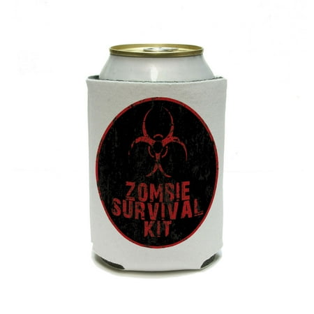 Zombie Survival Kit - Birthday Boy Can Cooler Drink Insulator Beverage Insulated Holder