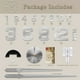 thumbnail image 5 of Reloj de Pared Brush Diseño 3D Moderno Grande Plata números, 5 of 6