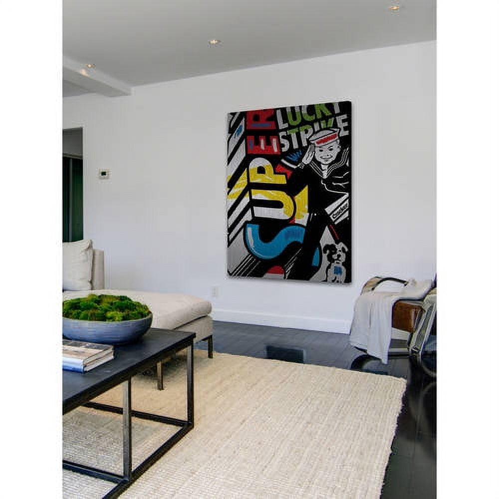 Marmont Hill "Super I" by Josh Ruggs Painting Print on Brushed Aluminum