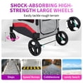 thumbnail image 3 of Dog Stroller for Large Dogs, Extra Large Pet Stroller Up to 160 Lbs, Foldable, Ventilated,360° Rotating Wheel, Easy Wash Pet Wagon with Adjustable Handle & Storage Pocket ﻿, 3 of 9