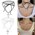 thumbnail image 3 of SIEYIO Cross Tie Choker Cross Strap Necklaces Alloy Material Religious Jewelry Gift, 3 of 9