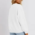 thumbnail image 5 of Oversized Sweatshirt for Women 2025 Fall Long Sleeve Y2K Pullover Top Crewneck Sweat Shirts White XL, 5 of 6