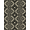 Black And Cream, Pattern 7, variant on Design&I 8'x10' Washable Area Rug Cowboy Theme Entry Weathered Tan Cream Bathroom Themed Mens Hat for Dining Room, Large Office, Lounge, Snag-Free