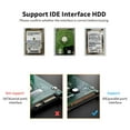 thumbnail image 3 of Hard Drive Enclosure, USB2.0 to IDE Disk Case Hdd Enclosure Docking Station with 2.5 HDD for Desktop PC Computer Portable Box Aluminum Alloy Silver Not Inclube Disk, 3 of 7