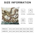 thumbnail image 5 of Throw Pillow Cushion Cover, Sinking The Ships Greek Myth Fish Culture Cartoon Art Image, Decorative Square Accent Pillow Case, ", Green Tan, 5 of 5