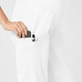 thumbnail image 6 of Wink WonderWORK Maternity Cargo Scrub Pant, White, 2X Womens, 6 of 6