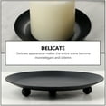 thumbnail image 4 of WORGEOUS Placa de vela de hierro vela decorativa de velas de metal stand de vela bandeja de velas perfumadas, 4 of 8