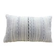 thumbnail image 1 of Funda de almohada con textura a rayas, suave y acogedora, blanca, 30 x 50 cm, poliéster, 1 of 2