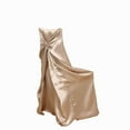 thumbnail image 3 of Balsa Circle Nude Universal Solid Satin Chair Covers Slipcovers Wedding Decorations, 3 of 8