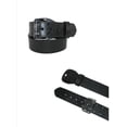 thumbnail image 4 of Size 32 Mens Leather Fully Lined Sam Browne 2 1/4 Inch Belt, Black, 4 of 5