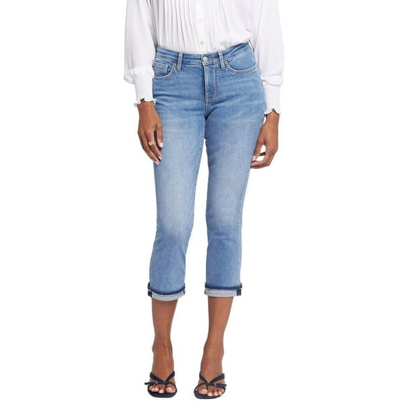 NYDJ womens  Chloe Crescent Shore Capri Jean, 14