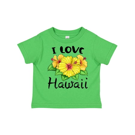 

Inktastic I Love Hawaii Hibiscus Flowers Gift Toddler Boy or Toddler Girl T-Shirt