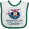 thumbnail image 3 of Inktastic Handsome Like Daddy for Boy Boys Baby Bib, 3 of 4