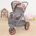 thumbnail image 7 of 509 Crew: Melange Flora - Mabelle 3-Wheel Doll Jogger Stroller - Accessory For Dolls Up To 24", Large Canopy, Foldable Design, Kids Toy, Ages 3+, 7 of 7