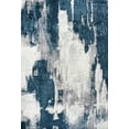 thumbnail image 2 of JONATHAN Y SUPERSOFT 5 x 8 Area Rug, Zoe Bohemian Abstract Marble - Navy/White, SEU302A-5, 2 of 9